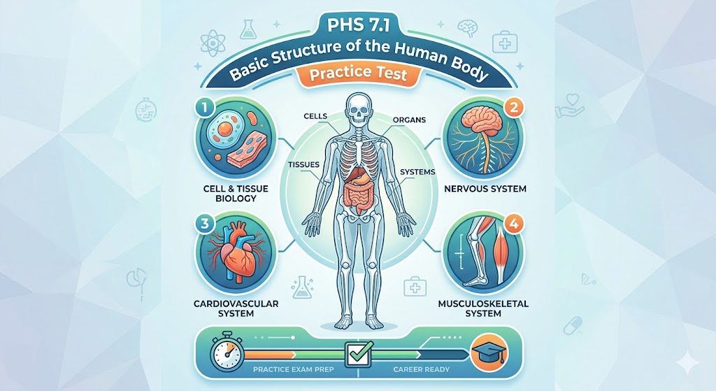 PHS 7.1 – Basic Structure of the Human Body Practice Test Banner