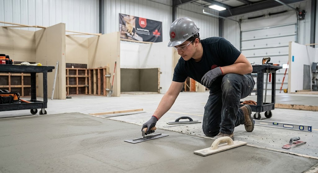 Red Seal Concrete Finisher Practice Exam Banner