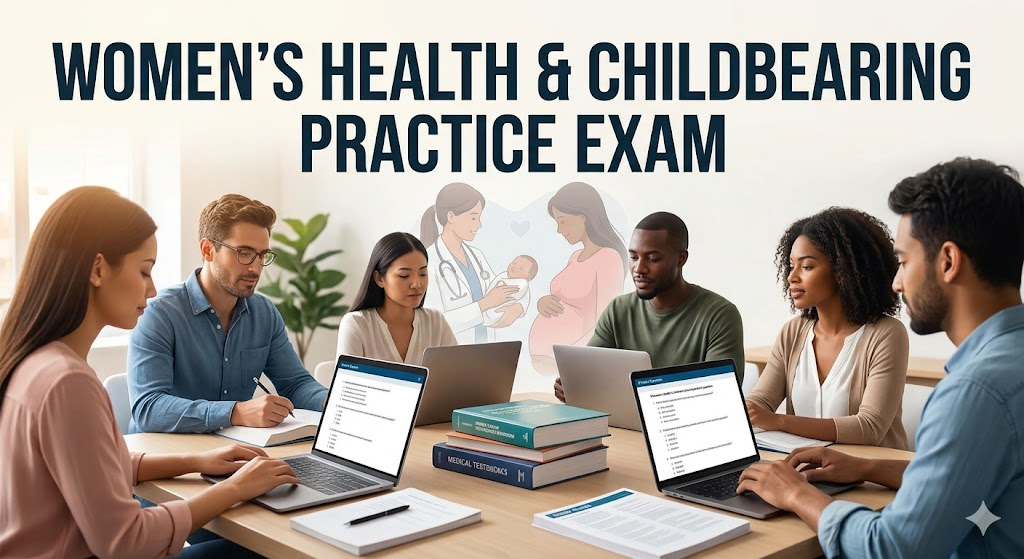 Women's Health/Disorders and Childbearing Health Protection Practice Exam Banner