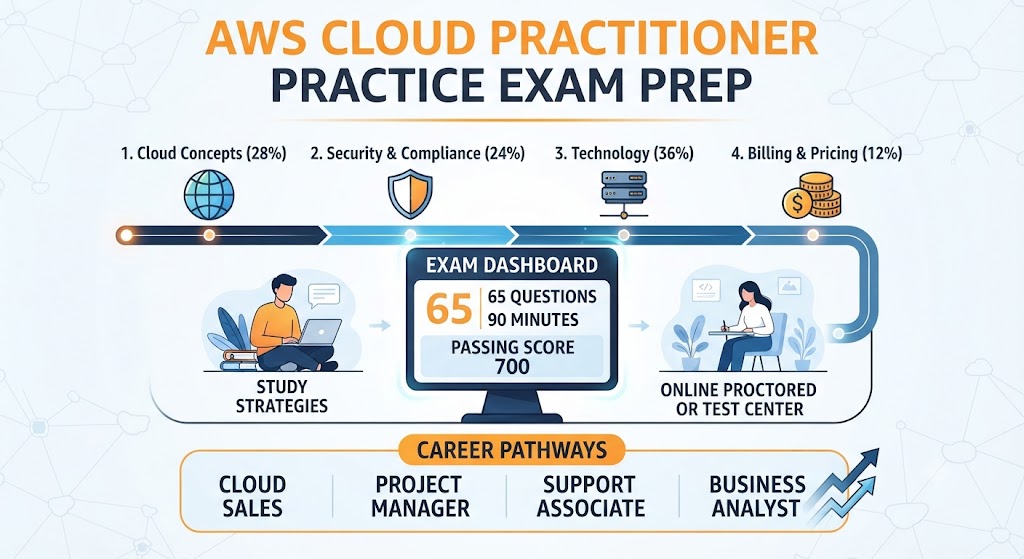 AWS Certified Cloud Practitioner Practice Exam Banner