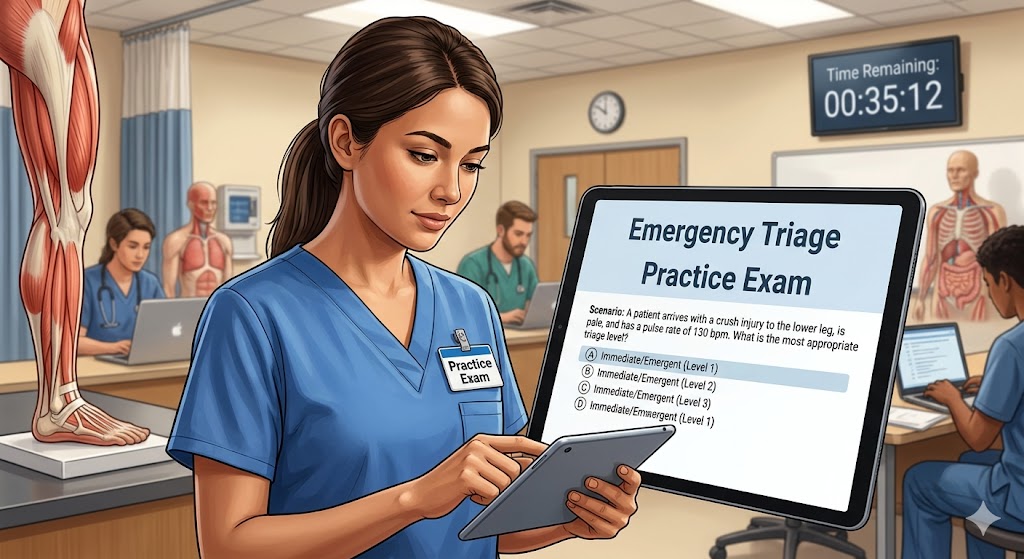 Emergency Triage Practice Exam Banner