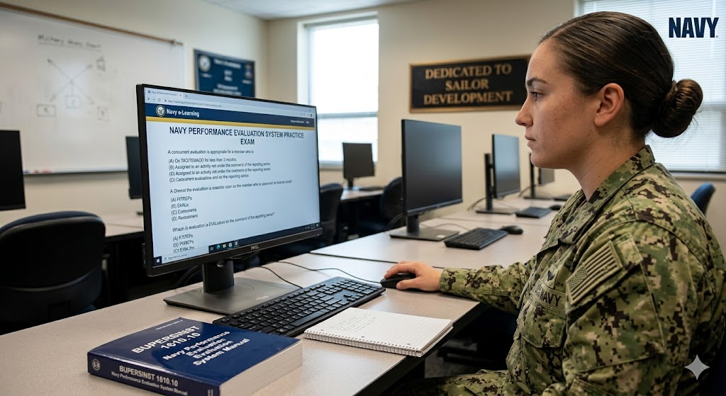 Navy Performance Evaluation System Practice Exam Banner