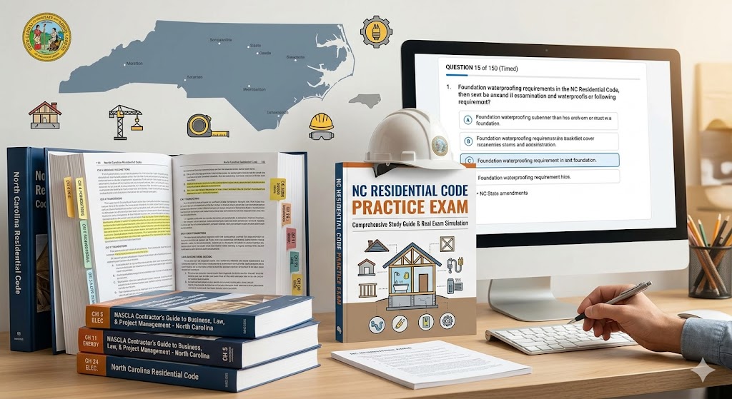 NC Residential General Contractor Practice Exam Banner
