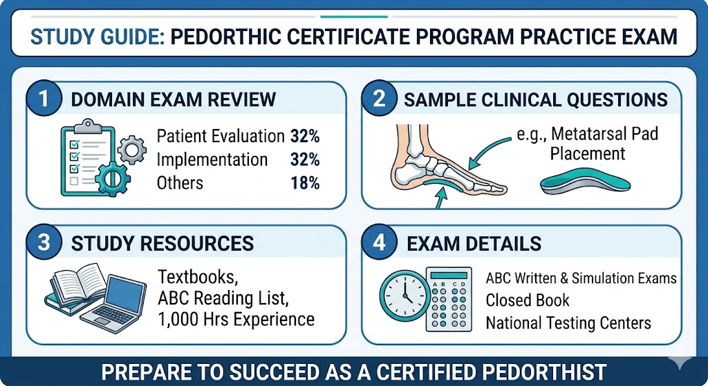 Pedorthic Certificate Program Practice Exam Banner