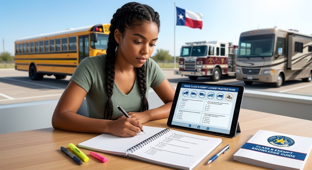 Texas Class B Exempt License Practice Exam Banner