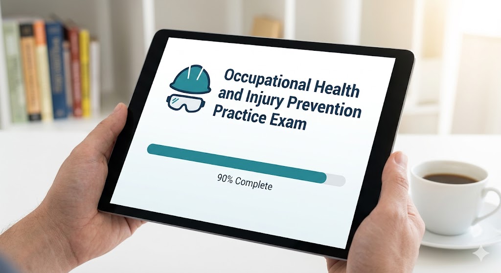 Occupational Health and Injury Prevention Practice Exam Banner