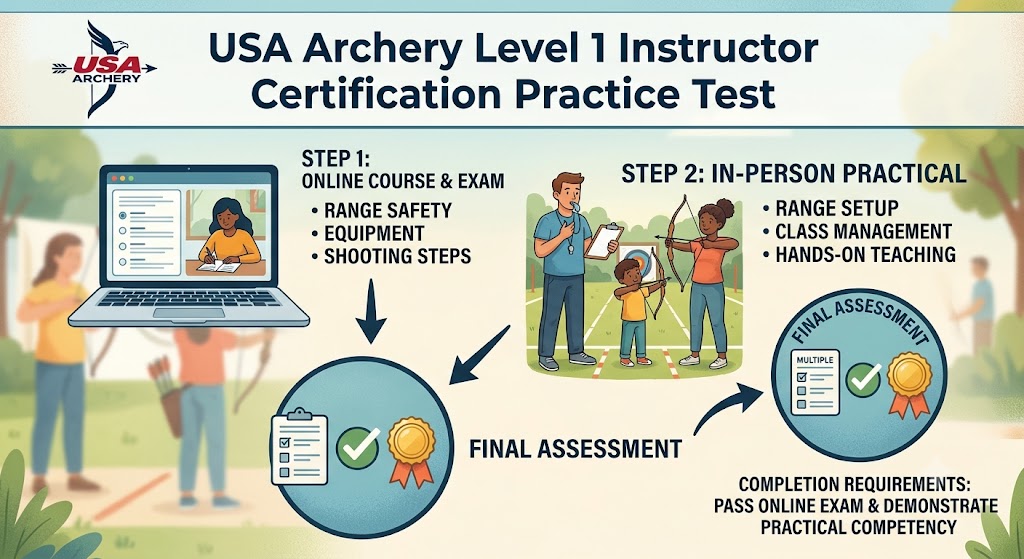 USA Archery Level 1 Instructor Certification Practice Test Banner