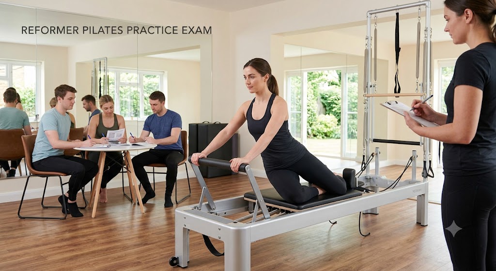 Reformer Pilates Practice Exam Banner