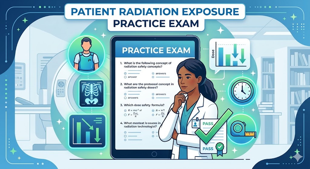 Minimizing Patient Radiation Exposure Practice Test Banner