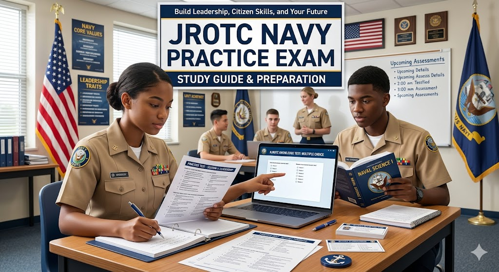 JROTC Navy Practice Test Banner