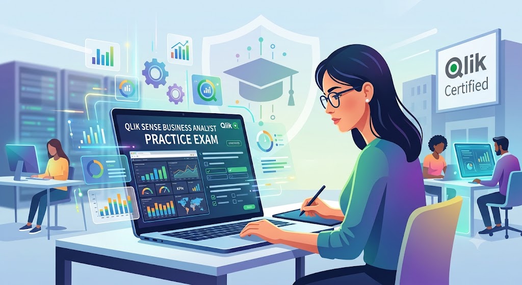 Qlik Sense Business Analyst Practice Exam Banner