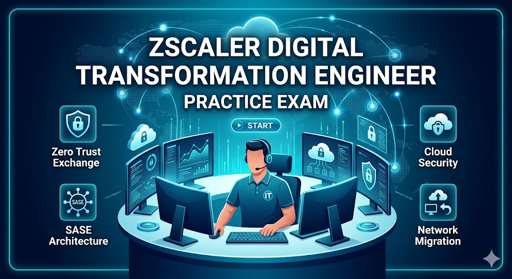 Zscaler Digital Transformation Engineer (ZDTE) Practice Exam Banner