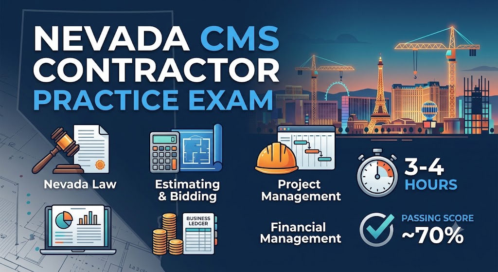 Nevada Contractor CMS Practice Exam Banner