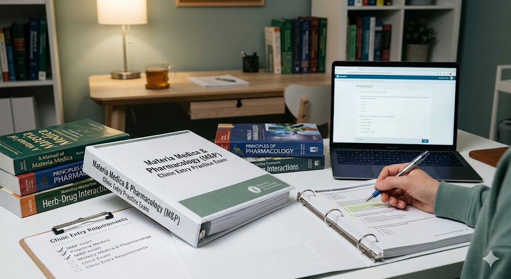 Materica Medica & Pharmacology (M&P) Clinic Entry Practice Exam Banner