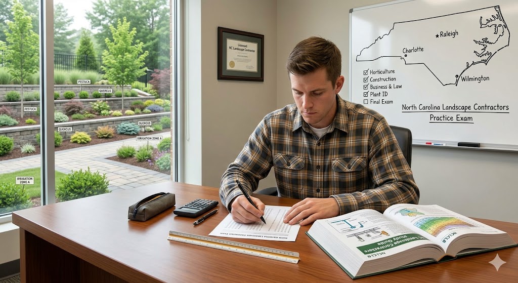 North Carolina Landscape Contractors Practice Exam Banner