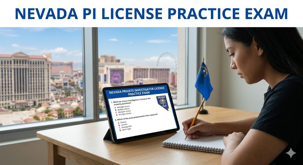 Nevada PI License Practice Exam Banner