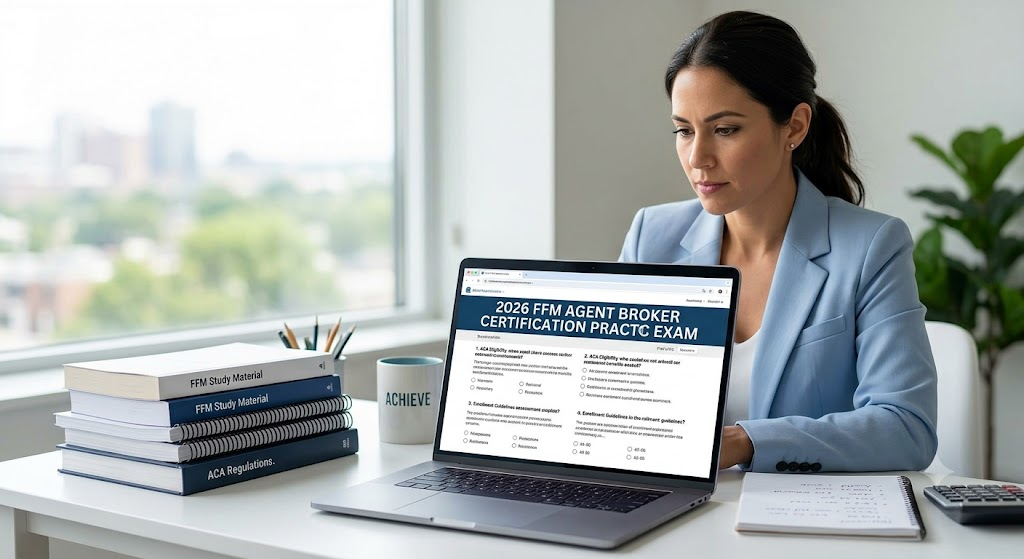 2026 Federally‑facilitated Marketplace (FFM) Agent/Broker Certification Practice Exam Banner