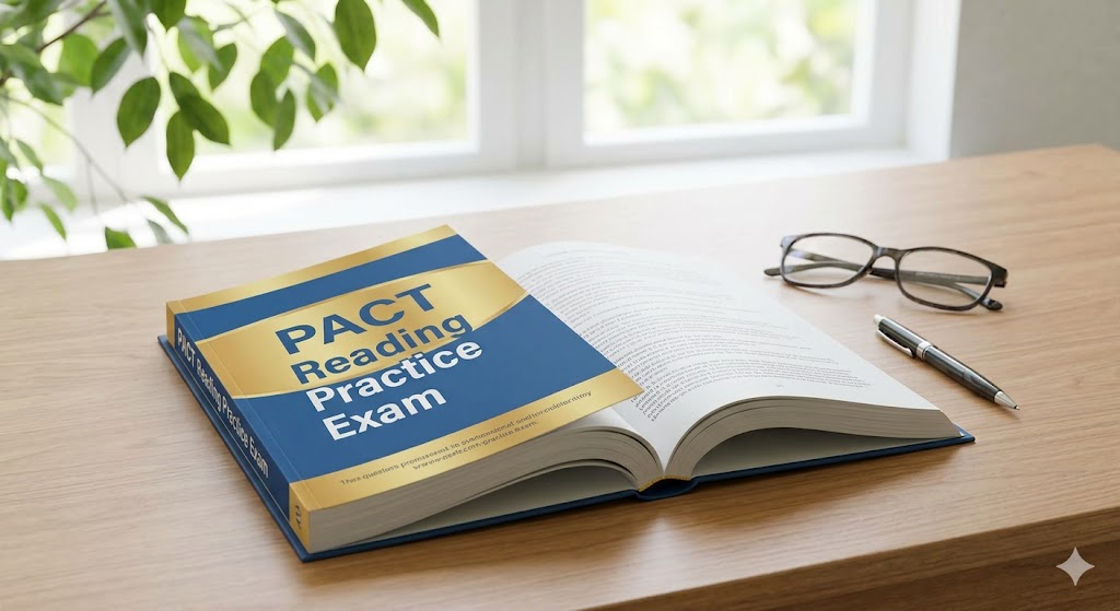 PACT Reading Practice Test Banner