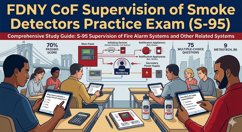 FDNY CoF – Supervision of Smoke Detectors (S-93) Practice Test Banner
