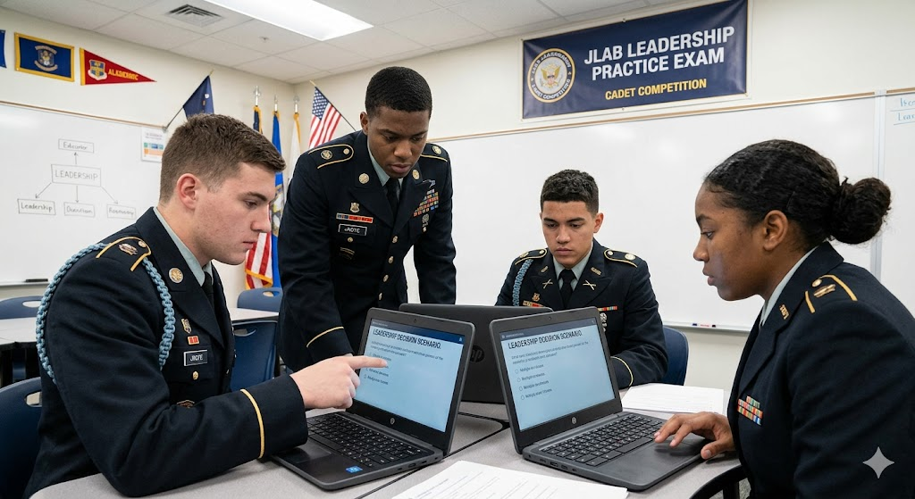 JROTC Leadership & Academic Bowl (JLAB) Leadership Practice Test Banner