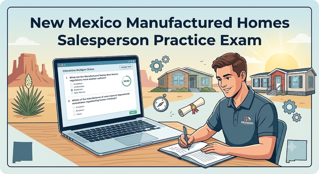 New Mexico Manufactured Homes Salesperson Practice Exam Banner