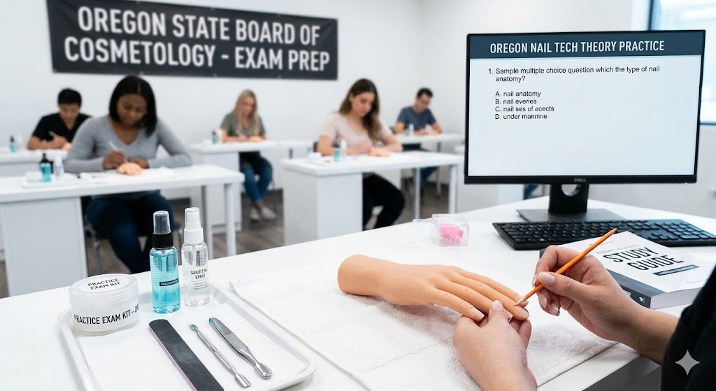 Oregon State Board Nail Technology Practice Exam Banner
