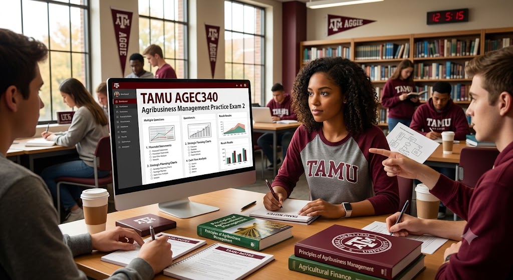 TAMU AGEC340 Agribusiness Practice Exam 2 Banner
