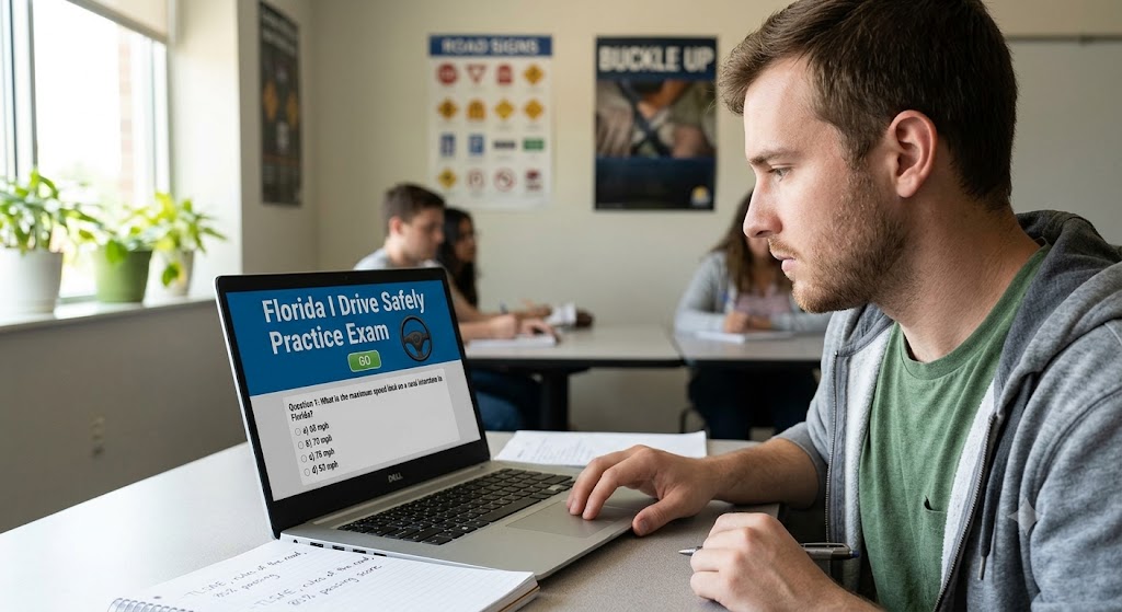 Florida I Drive Safely Practice Exam Banner