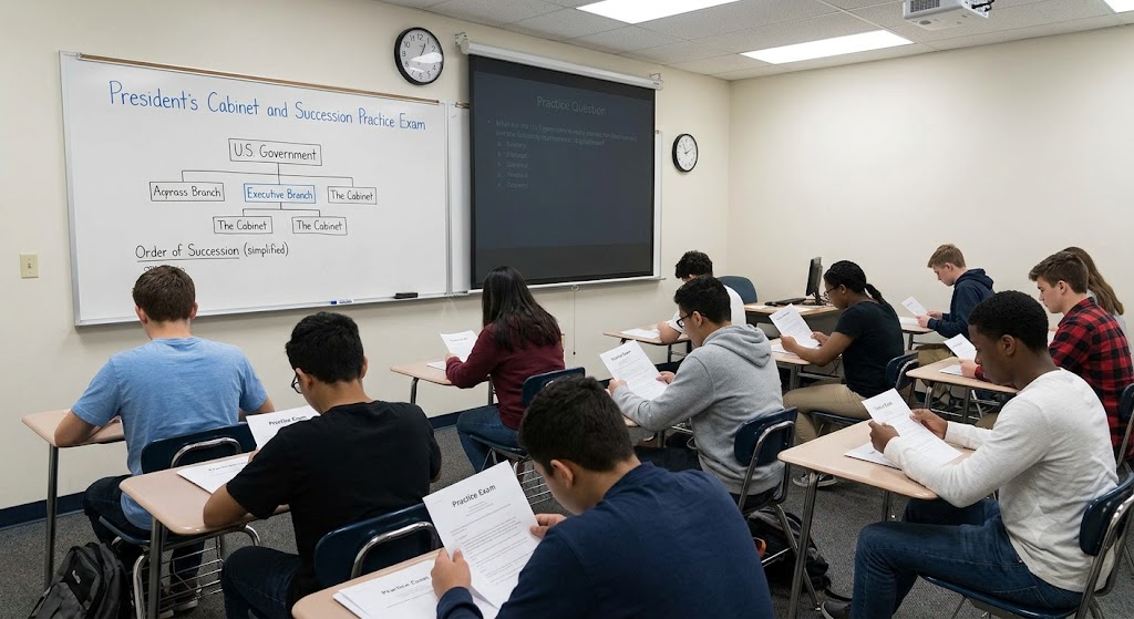 President's Cabinet and Succession Practice Test Banner