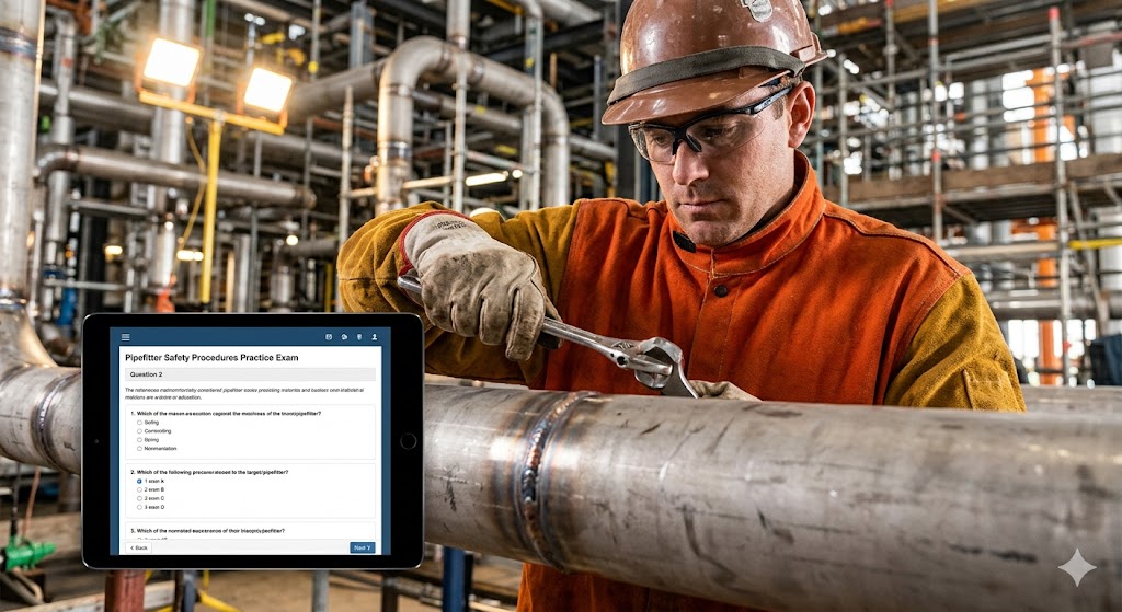 Pipefitter Safety Procedures Practice Exam Banner