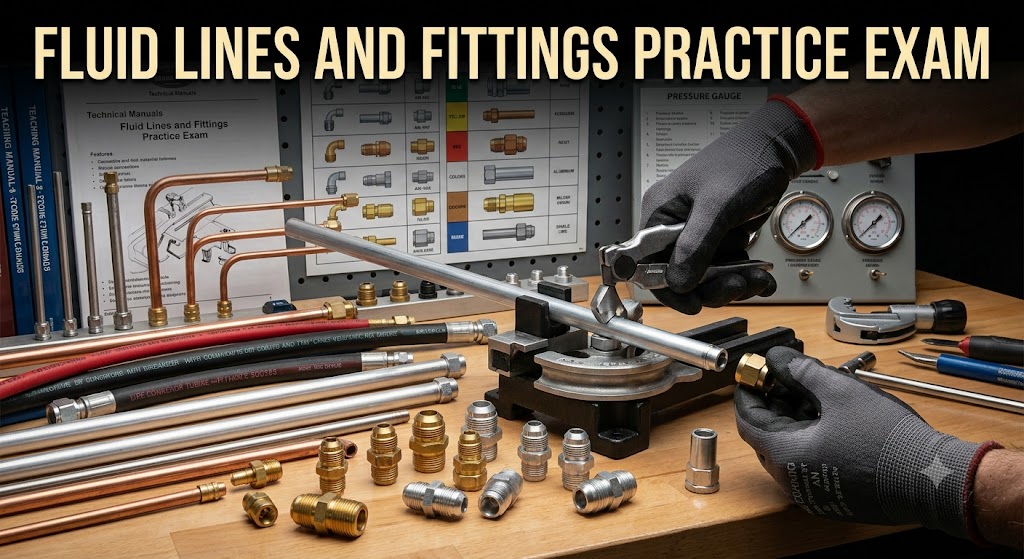 Fluid Lines and Fittings Practice Test Banner