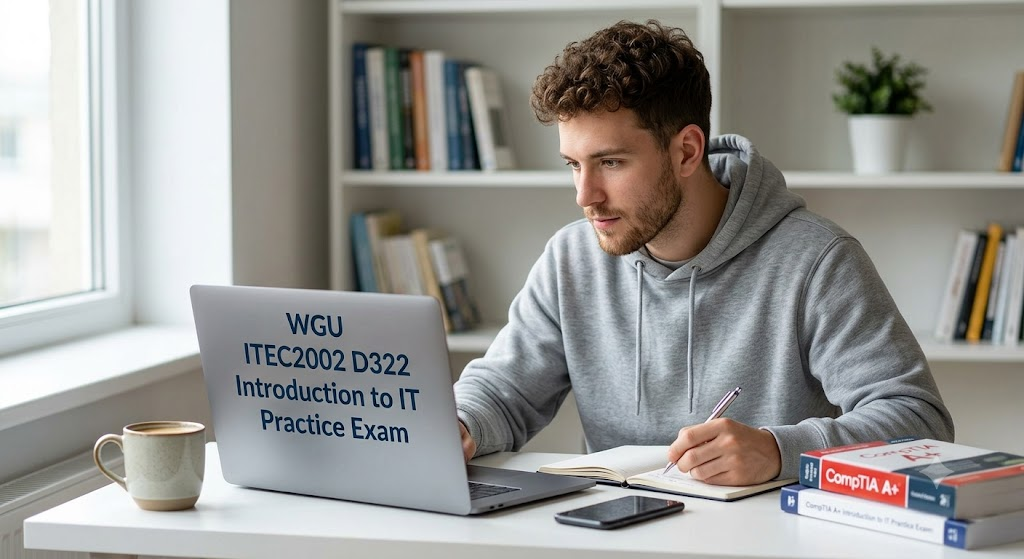 Western Governors University (WGU) ITEC2002 D322 Introduction to IT Practice Exam Banner