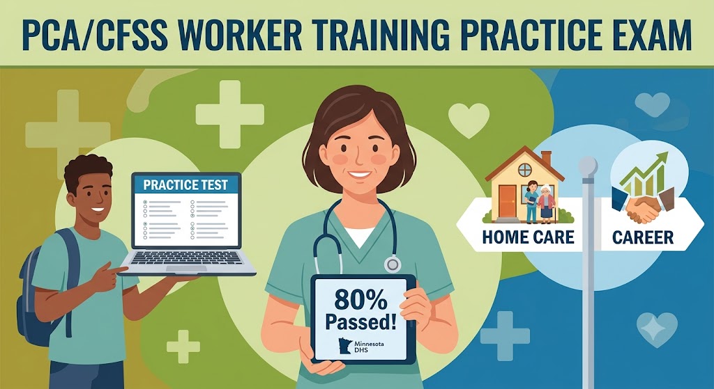 PCA/CFSS Worker Training Practice Test Banner