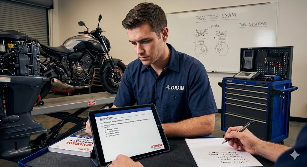 Yamaha Motor University Practice Exam Banner