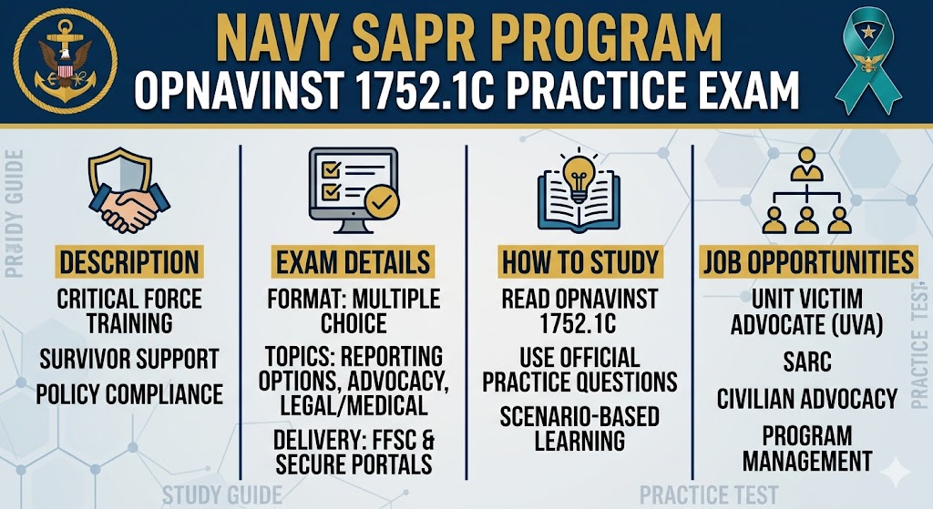 Navy SAPR Program OPNAVINST 1752.1C Practice Exam Banner