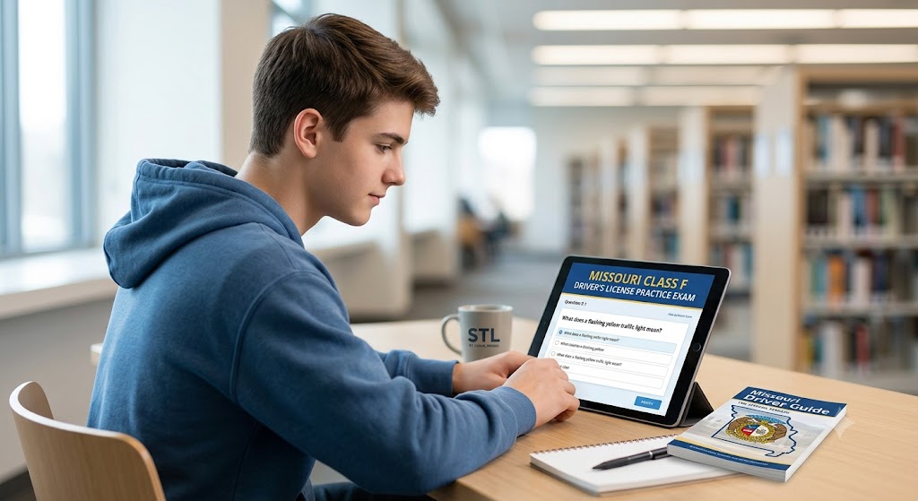 Missouri Class F License Written Practice Exam Banner