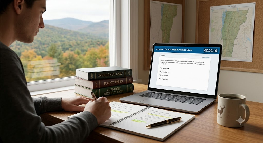 Vermont Life and Health Practice Exam Banner