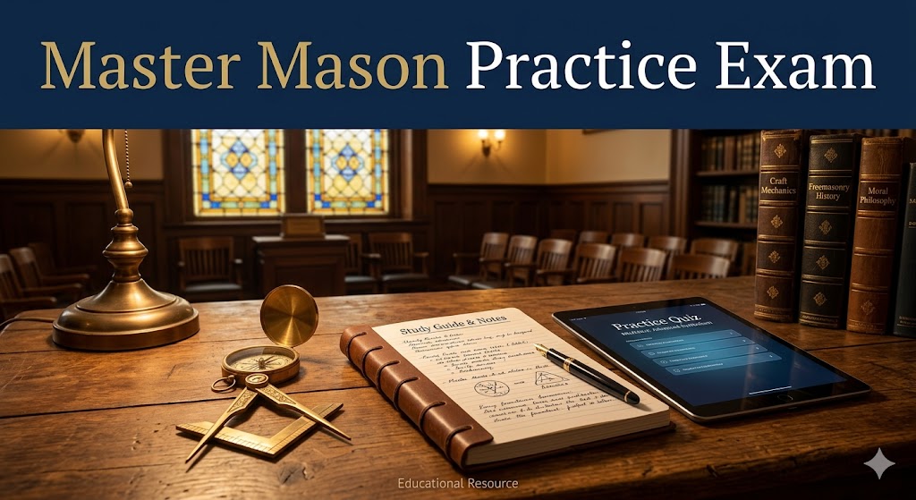 Master Mason Practice Exam Banner