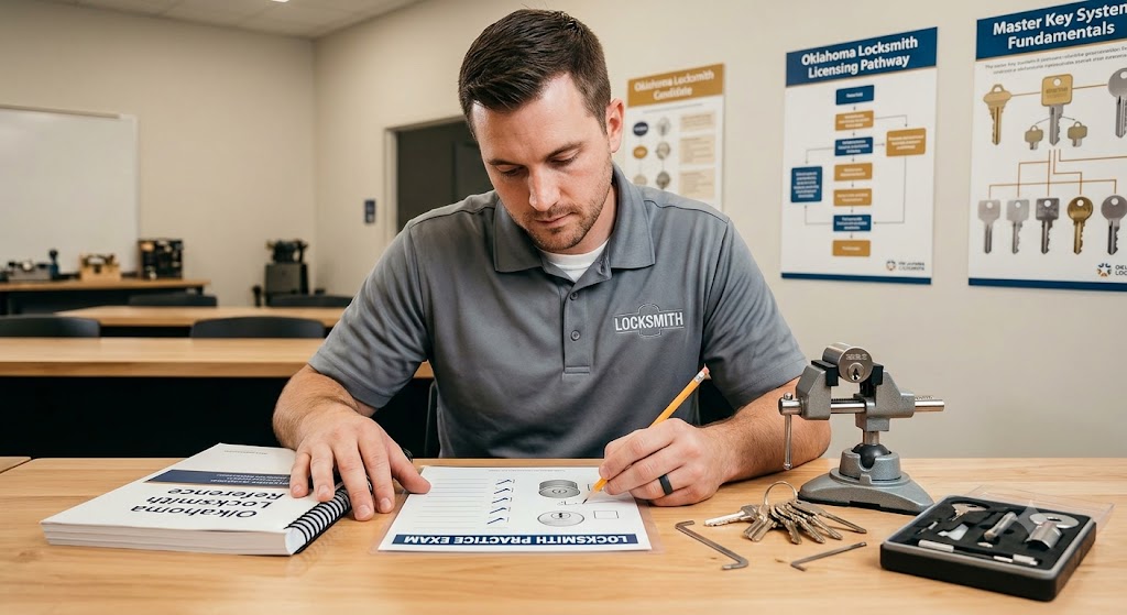 Oklahoma Locksmith Practice Exam Banner