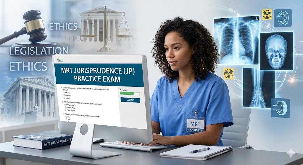 Medical Radiologic Technologist (MRT) Jurisprudence (JP) Practice Exam Banner