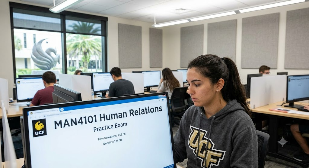 University of Central Florida (UCF) MAN4101 Human Relations Practice Exam Banner