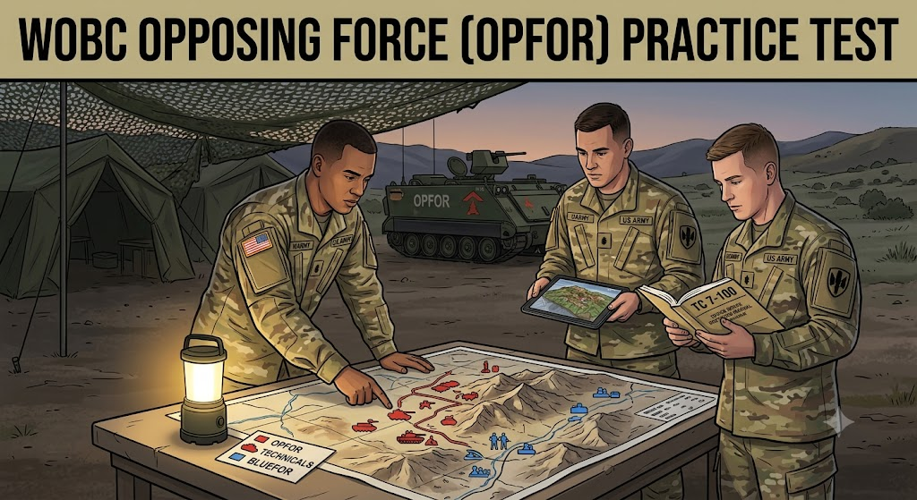 WOBC Opposing Force (OPFOR) Practice Test Banner