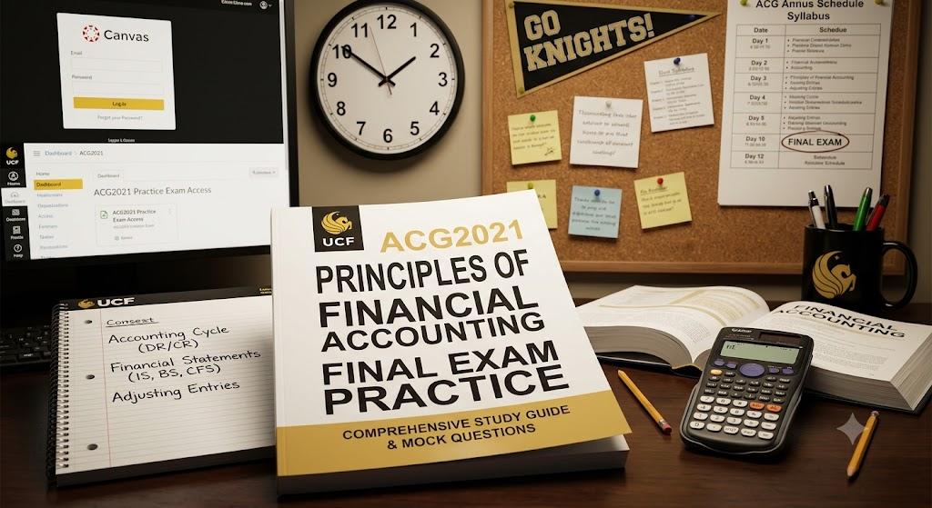 University of Central Florida (UCF) ACG2021 Principles of Financial Accounting Final Practice Exam Banner