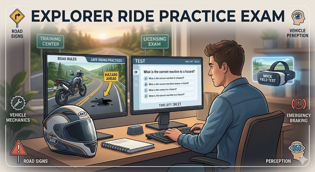 Explorer Ride Practice Test Banner