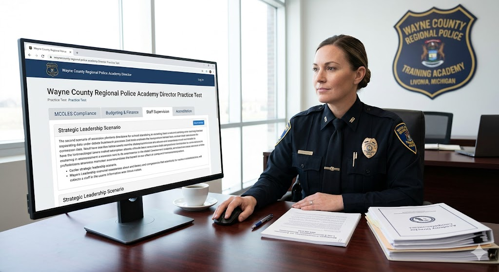 Wayne County Regional Police Academy Director Practice Test Banner