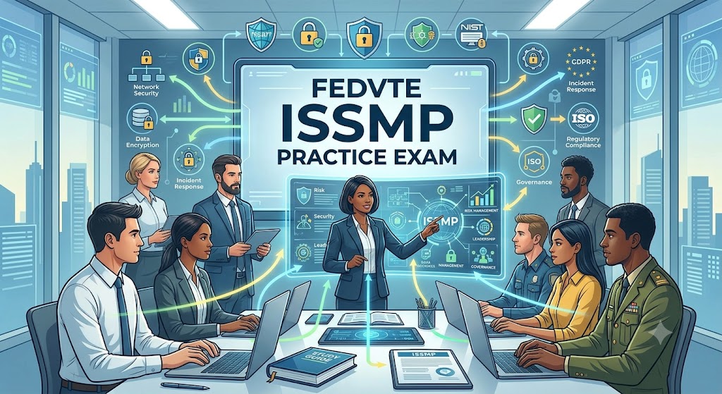 FedVTE Information Systems Security Management Professional (ISSMP) Practice Exam Banner