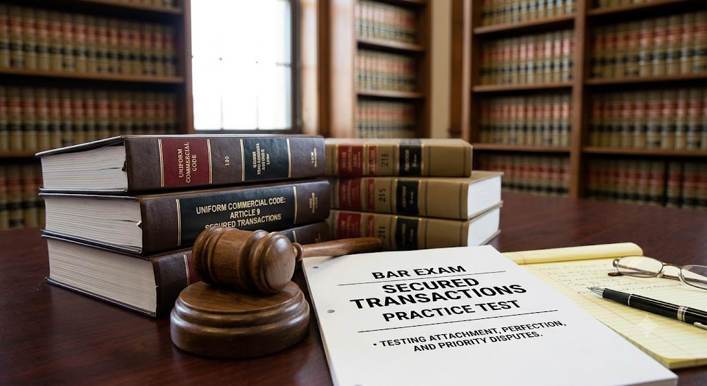 Secured Transactions Bar Practice Exam Study Guide Banner