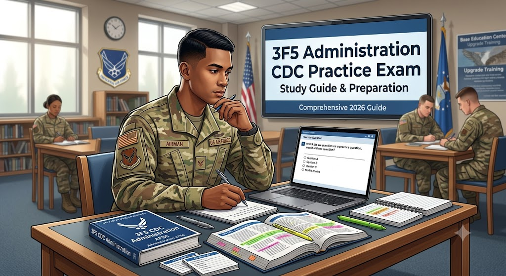 3F5 CDC Administration Career Field Practice Exam Banner