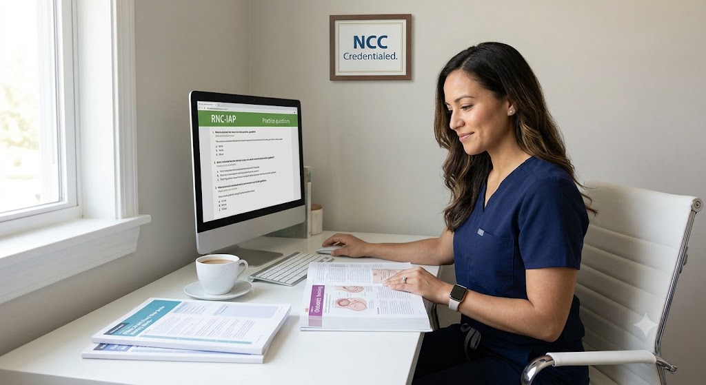 NCC Inpatient Obstetric Nursing (RNC-OB) Certification Practice Exam Banner