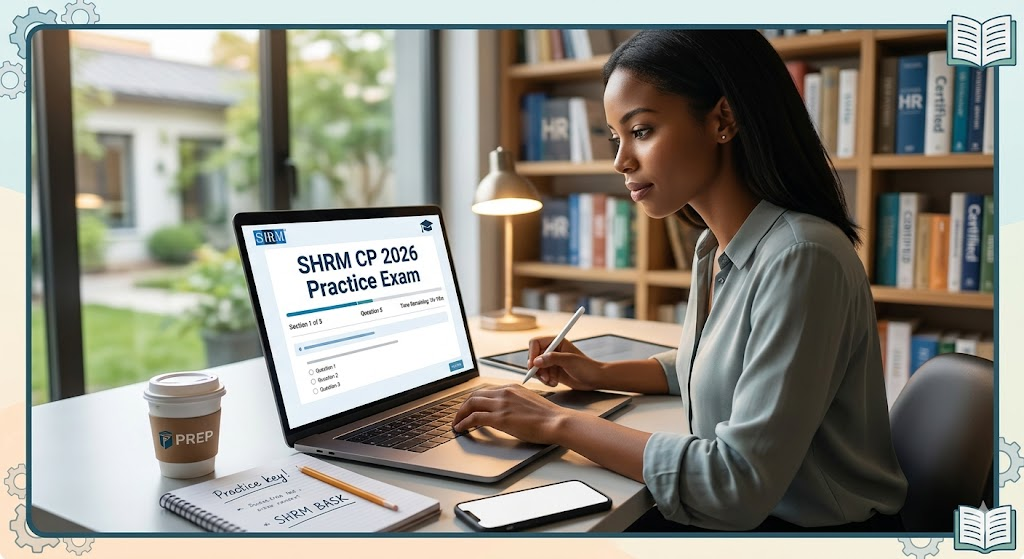 SHRM CP Exam Prep 2026 | Practice Test Questions and Answers Banner